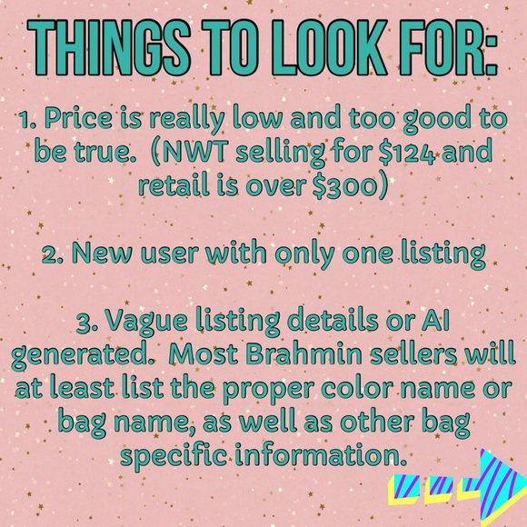 Brahmin Buyers - PLEASE READ! - Tips for recognizing a scam listing! - Picture 2 of 4